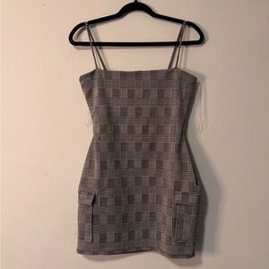 Plaid Sleeveless Dress